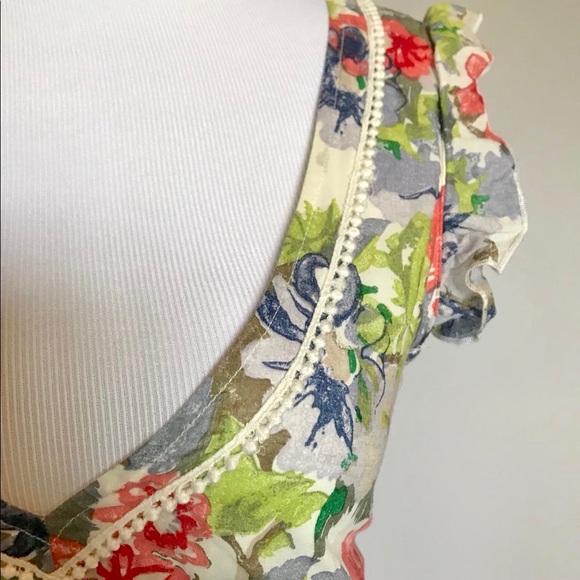 Vintage 90s Floral Boho Esprit Summer Dress - Picture 5 of 7